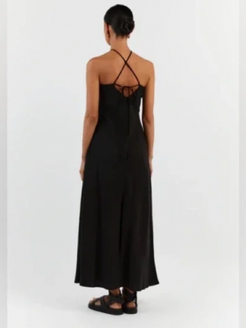 DISSH Levi Black Midi Dress in Size 2 - Picture 2 of 8